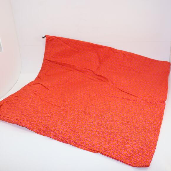 Tory Burch Large Red Geometric Logo Dust Bag 22x22 - Picture 2 of 2